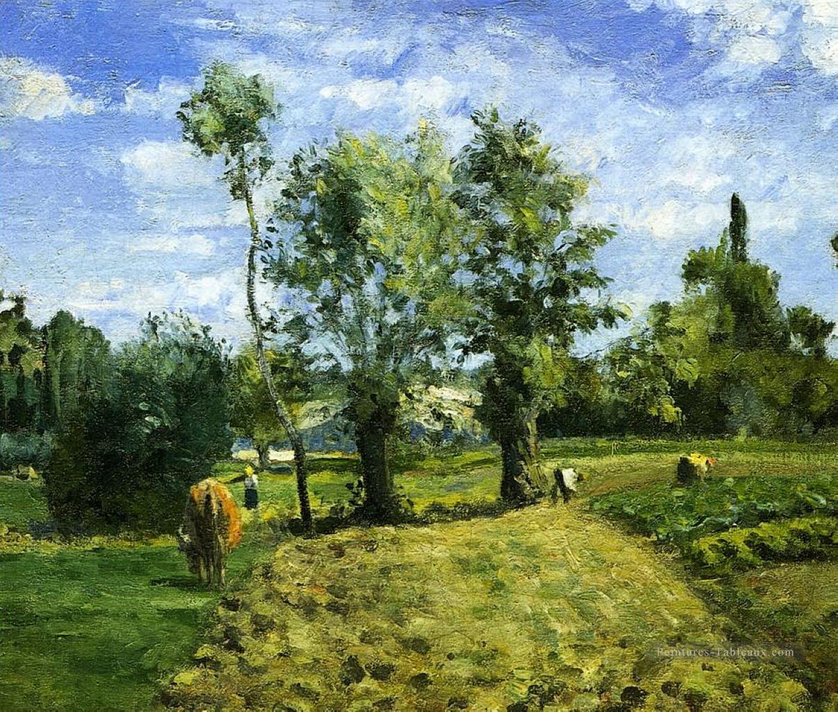 printemps matin pontoise 1874 Camille Pissarro Peintures à l'huile